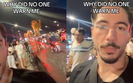 Khách Tây ướt sũng ở Đà Nẵng, khóc thét trách dân mạng "sao không cảnh báo"