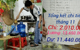 Tuổi trung niên, làm công nhân, tháng tiêu 2 triệu, tiết kiệm 11 triệu, từng đồng đều được tính toán và ghi chép cẩn thận