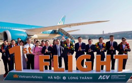 Vietnam Airlines thực hiện chuyến bay chở khách đầu tiên tại Sân bay Long Thành, 'bật công tắc' cửa ngõ hiện đại nhất Việt Nam