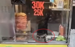Sốc: Video chuột thản nhiên gặm rau, thịt trong tủ bánh mì ở Hà Nội
