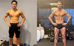 Thủ môn Bùi Tiến Dũng đu trend khoe body của Ronaldo, còn gọi thẳng chính chủ vào xem, được khen 1 chín 1 mười