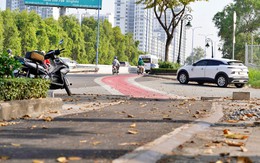 Cận cảnh đường dành riêng cho xe đạp đầu tiên ở TP.HCM trước ngày về đích