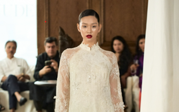 Một thương hiệu vừa "trình làng" BST có loạt mẫu áo dài ấn tượng, thêu tay và đính kết thủ công từng chi tiết