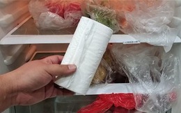 Người thông minh đặt 1 cuộn giấy vệ sinh vào tủ lạnh
