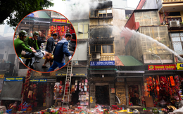 Hà Nội: Cháy lớn trên phố Hàng Mã ngày cuối năm, đôi nam nữ liều mình nhảy từ tầng cao thoát thân