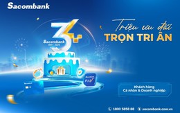 Tràn ngập ưu đãi xuyên suốt tháng 12 mừng sinh nhật Sacombank