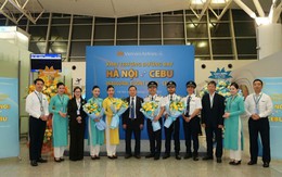 Vietnam Airlines khai trương đường bay thẳng đầu tiên kết nối Hà Nội - Cebu
