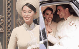 Cô dâu Tiên Nguyễn đẹp miễn chê bên chồng gốc Dubai, soi cận 2 chiếc vòng trên cổ mà loá cả mắt