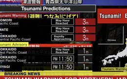 Nhật Bản động đất mạnh nửa đêm, cảnh báo sóng thần
