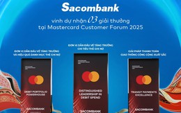 Thêm một tổ chức thẻ quốc tế vinh danh Sacombank về năng lực phát triển thanh toán số