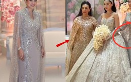 Đám cưới Tiên Nguyễn thành “thảm đỏ” thu nhỏ: Mẹ đẻ diện váy 600 triệu, mẹ chồng chọn thiết kế "made in Vietnam" tinh xảo