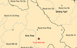 Vừa xảy ra động đất 3 độ ở Kon Tum
