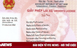 Mẫu giấy phép lái xe mới khi Bộ Công an cấp