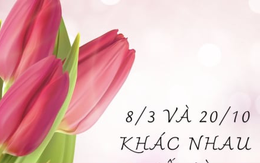 Ngày 8/3 và ngày 20/10 khác nhau thế nào? Ngày 8/3 và ngày 20/10 khác nhau thế nào?