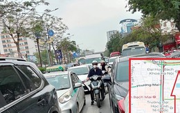 Ùn tắc kéo dài bất thường tại nút giao Giải Phóng - Đại Cồ Việt Ùn tắc kéo dài bất thường tại nút giao Giải Phóng - Đại Cồ Việt