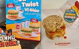 "Cái giá phải trả" khi tò mò ăn thử món burger mì tôm độc lạ: 50k có phải quá đắt?