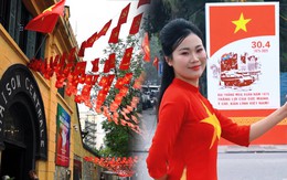 Cờ hoa, áo đỏ, rộn ràng phố phường: Hà Nội "thay áo" mừng ngày hội non sông Cờ hoa, áo đỏ, rộn ràng phố phường: Hà Nội "thay áo" mừng ngày hội non sông