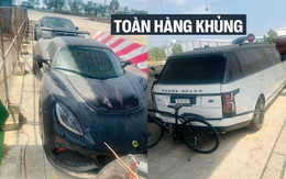 Bộ 3 xe độc trị giá hàng chục tỷ đồng phủ bụi ngoài cảng tại Việt Nam: Range Rover limo dài hơn Transit, có chiếc bản siêu giới hạn