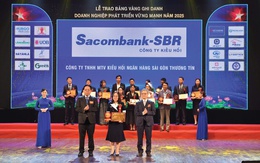 Sacombank-SBR vinh dự đạt Top 20 Doanh nghiệp vững mạnh năm 2025
