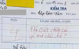 đánh đề online 789bet học sinh tiểu học bị chấm 4 điểm kèm lời phê gắt, dân mạng đọc xong thì ngơ ngác ngỡ ngàng và bật ngửa