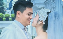 Hoa hậu 99 “nhá hàng” ảnh cưới cực tình tứ với chồng phó giám đốc, cô dâu ôm chú rể sát rạt