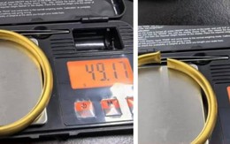 Mang vòng vàng đi bán thấy nó rỉ nước, khi cân lại giảm gần nửa chỉ