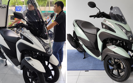 Vừa về Việt Nam xe tay ga Nhật cực lạ: Ăn xăng 2,5L/100km, xe có 3 bánh nhưng dùng bằng lái xe máy 2 bánh