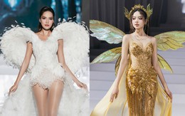 Dàn Hoa, Á hậu diện đầm dạ hội đính kết tốn hàng trăm mét vải: Thanh Thủy, Lê Hoàng Phương tỏa sáng ở vị trí vedette, first face