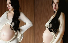 Sắp sửa sinh con lần 4, thiên kim nhà đại gia Minh Nhựa gây trầm trồ vì nhan sắc cực phẩm, riêng phần bụng lại càng xuất sắc