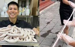 TikToker 'Thế Lòng Se Điếu' quảng cáo đoạn lòng lợn dài 40m là ai?