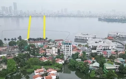 Cận cảnh vị trí được đề xuất làm đường hầm qua Hồ Tây