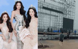 NÓNG: Sân khấu Chung kết Hoa hậu Việt Nam 2024 tại Huế bị tháo dỡ, cảnh tượng hiện tại gây hoang mang