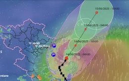Bão đổi hướng trên vịnh Bắc Bộ, bắt đầu suy yếu Bão đổi hướng trên vịnh Bắc Bộ, bắt đầu suy yếu