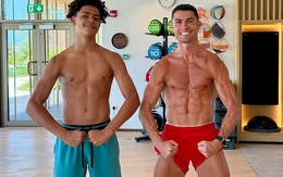Kinh ngạc trước diện mạo con trai Ronaldo, 15 tuổi đã cao 1m85, cơ bắp không thua kém bố, hút luôn 18 triệu views Kinh ngạc trước diện mạo con trai Ronaldo, 15 tuổi đã cao 1m85, cơ bắp không thua kém bố, hút luôn 18 triệu views