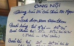 Nóng nhất MXH hôm nay: Ông nội thông báo quy định cho "khối nghỉ hè", một cháu có dấu hiệu không chấp hành!