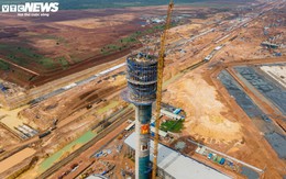 Cận cảnh tháp không lưu cao nhất Việt Nam đang tăng tốc về đích