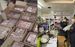 Tịch thu 1.600 tỷ đồng trong một cửa hàng trà sữa Tịch thu 1.600 tỷ đồng trong một cửa hàng trà sữa