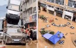Những hình ảnh khó tin tại Trung Quốc sau trận lũ lịch sử: Khắp nơi bị nhấn chìm trong bùn đất, 6 người thiệt mạng