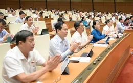Quốc hội họp phiên bế mạc, biểu quyết thông qua nhiều nội dung quan trọng