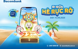 Vòng quay may mắn hơn 2,2 tỷ đồng chờ đón người dùng Sacombank Pay trong mùa hè 2025