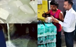 Bất ngờ đột kích nhiều xưởng sản xuất thực phẩm, thu giữ 2,5 tấn phô mai và 13.000 lít nước uống đóng chai giả