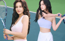 Ngỡ ngàng trước nhan sắc U40 của Mai Phương Thuý trên sân tennis, visual nét căng, trình đập bóng cũng không vừa