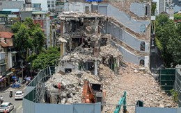 Sau 1 tháng bị tháo dỡ, tòa nhà 'Hàm cá mập' giữa Thủ đô giờ ra sao?