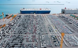 Cảng châu Âu hóa bãi xe khổng lồ: Hàng nghìn ô tô nằm chờ số phận sau 1 tuyên bố của Tổng thống Trump