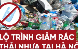 Infographic: Lộ trình cụ thể 6 năm Hà Nội 'chia tay' với rác thải nhựa