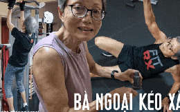 Bà ngoại 79 tuổi khỏe hơn người bằng nửa tuổi mình: Nâng tạ đơn giản như đi dạo công viên, kéo xà 7,5kg nhẹ nhàng