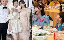 Hòa Minzy có mối quan hệ thế nào mà dẫn bé Bo đi sinh nhật con trai Quang Hải, đám cưới thì quậy tưng bừng?