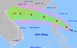 Áp thấp nhiệt đới mạnh lên thành bão WIPHA, khả năng vào Biển Đông đêm nay