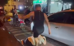 Chạy xe ngược chiều, người đàn ông còn đánh người giữa phố