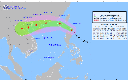 Bão Wipha đang di chuyển nhanh, hướng vào đất liền nước ta, 18 tỉnh đặc biệt chú ý